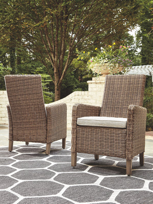 Beachcroft - Beige - Arm Chair With Cushion (Set of 2)