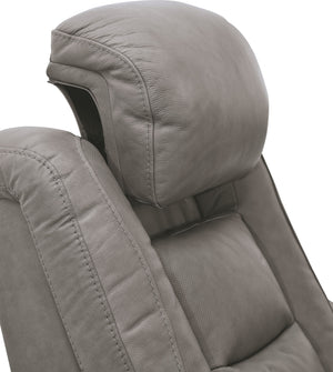 The Man-Den - Gray - 3 Pc. - Power Sofa