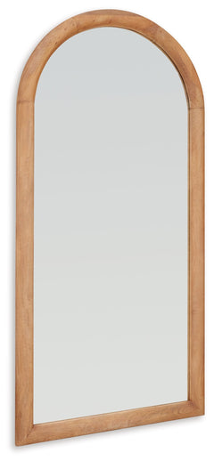 This floor mirror combines effortless beauty and design with carefree function. It brings both height and light to your space, with its naturally beautiful wooden frame offering a casually chic appeal. The full-length design upgrades this mirror to an eve