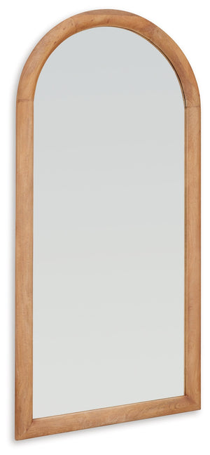 This floor mirror combines effortless beauty and design with carefree function. It brings both height and light to your space, with its naturally beautiful wooden frame offering a casually chic appeal. The full-length design upgrades this mirror to an eve
