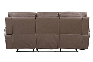 Theon - Manual Glider Reclining Sofa And 2 Recliners - Stokes Toffee