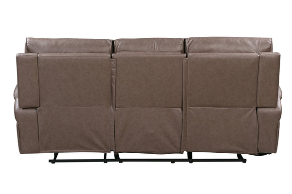 Theon - Manual Glider Reclining Sofa And 2 Recliners - Stokes Toffee