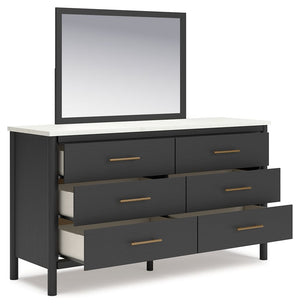 Cadmori - Black / White - Dresser and Mirror