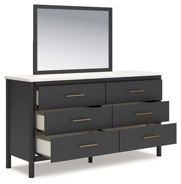 Cadmori - Black / White - Dresser and Mirror