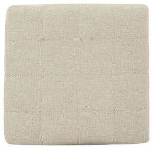 Falkirk - Parchment - Oversized Accent Ottoman