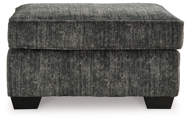  the plush upholstery and dark tri-block legs are a natural complement for so many color