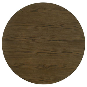  it features a rich brown finish that adds warmth and sophistication. The table-'s angular legs provi