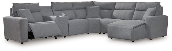 Looking cool and contemporary is great. But when it comes down to it, youâ€™re all about low-maintenance lounging. With the performance fabric on this power reclining sectional with chaise, cleaning spills is a breeze. Its modular design caters to your ev
