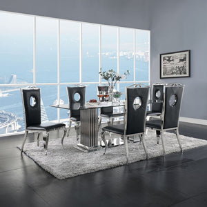 Cyrene - Side Chair (Set of 2) - PU & Stainless Steel