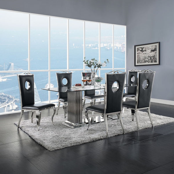 Cyrene - Side Chair (Set of 2) - PU & Stainless Steel