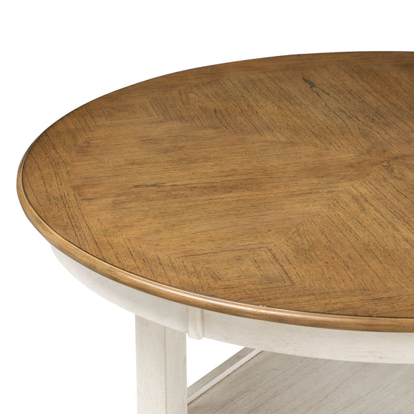 Cori - 5 Piece Counter Dining Set - Bisque / Brown