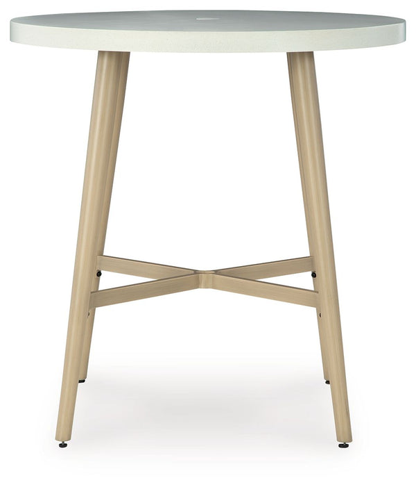  it expertly marries refined design with durability. At this table