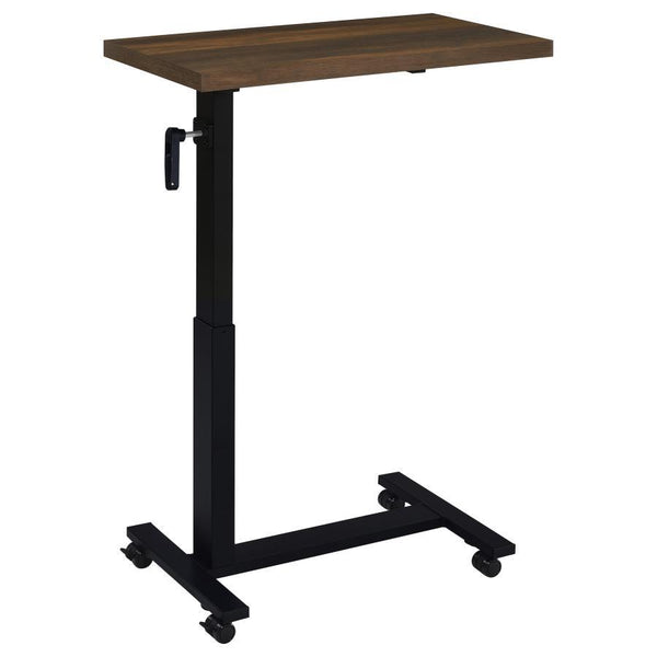 Westpark - Height Adjustable Mobile Bedroom C-Table - Dark Pine