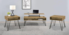 Fanning - 3 Piece Lift Top Coffee And End Table Set - Golden Oak