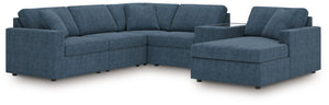 Looking cool and contemporary is great. But when it comes down to it, youâ€™re all about low-maintenance lounging. With the performance fabric on this sectional with console, cleaning spills is a breeze. Its customizable modular design caters to your ever