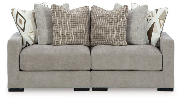 Customizable, contemporary comfort. This modular loveseat sectional changes as your living room needs do. You can stage and rearrange as you please, whether itâ€™s for family TV time, hosting guests or a simple style refresh. Adding to the sectional-'s ve