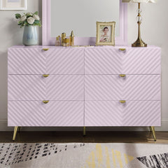 Gaines - Dresser - Pink High