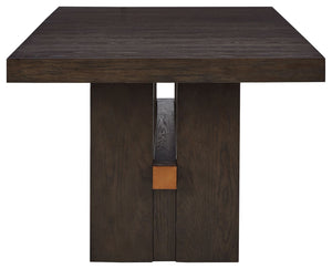 Burkhaus - Dark Brown - Rectangular Dining Room Extension Table