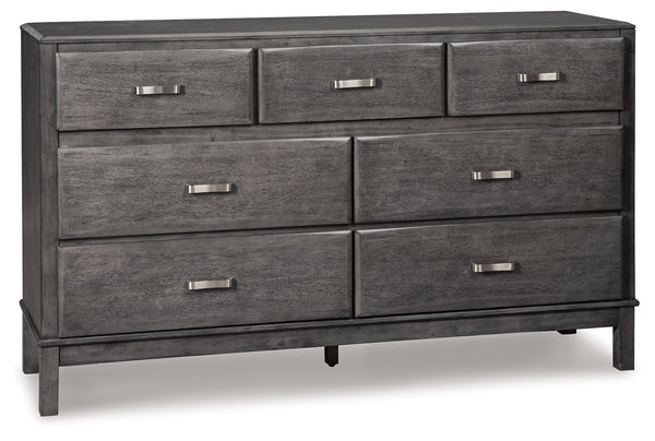Contemporary style is shaping up beautifully. Designer elements are evident from every angle in this dresser. Quality crafted with dovetail construction, the dresserâ€™s contoured drawers offer ample storage options. Sporting a distinctive weathered gray 