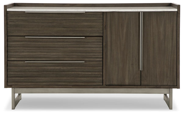 Arkenton - Grayish Brown / White - Dresser