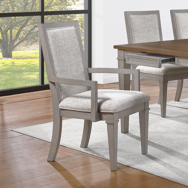 Mariana - Upholstered Arm Chair (Set of 2) - Vintage Creme