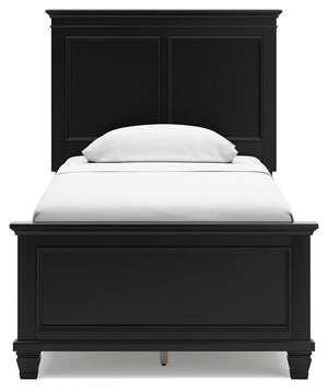 Lanolee - Black - Twin Panel Bed