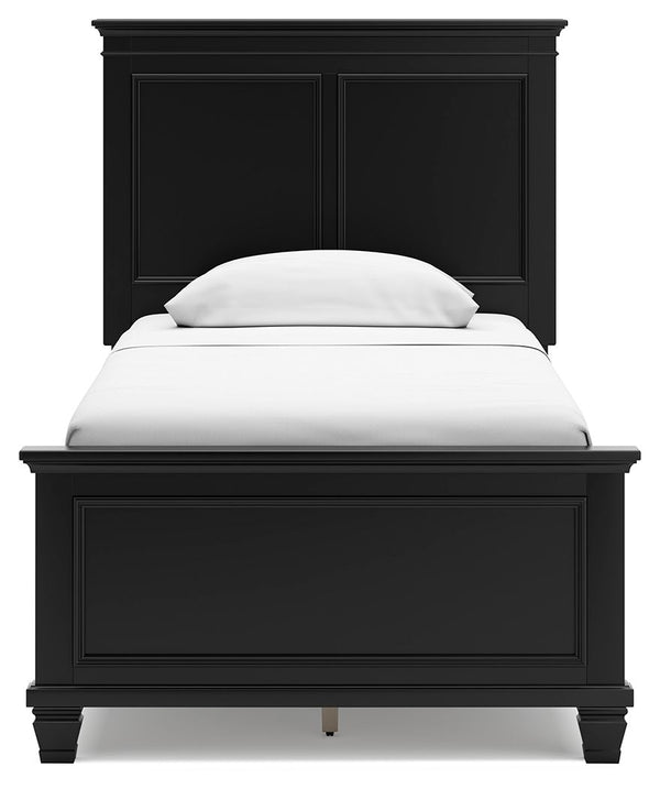 Lanolee - Black - Twin Panel Bed