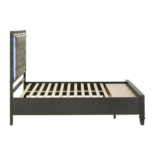Radiance - 5/0 Queen Bed With Storage Only - Black Pearl