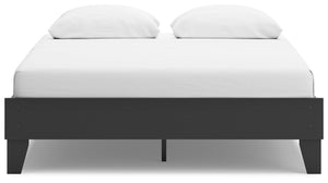 Socalle - Black - Queen Platform Bed