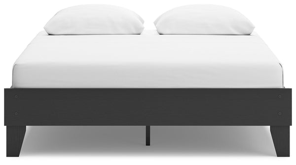 Socalle - Black - Queen Platform Bed