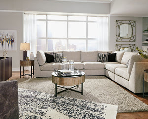 Kellway - Bisque - Armless Chairs Corner 6 Pc Sectional