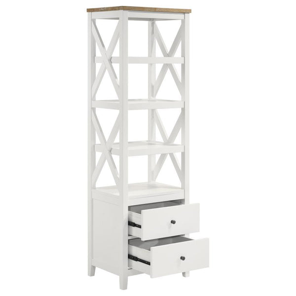  and this wood media tower is a solid choice. Organize books and implements neatly while adding a fresh