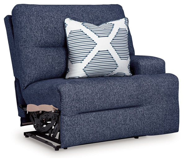 This right-arm facing power recliner is made with Next-Gen Nuvellaâ„¢ (polyester) upholstery. Pairs with other items in the series to make a sectional.<br><br><b>Additional Dimensions</b><br><ul><li>Arm height: 25-"</li><li>Seat depth: 24-"</li><li>Seat h
