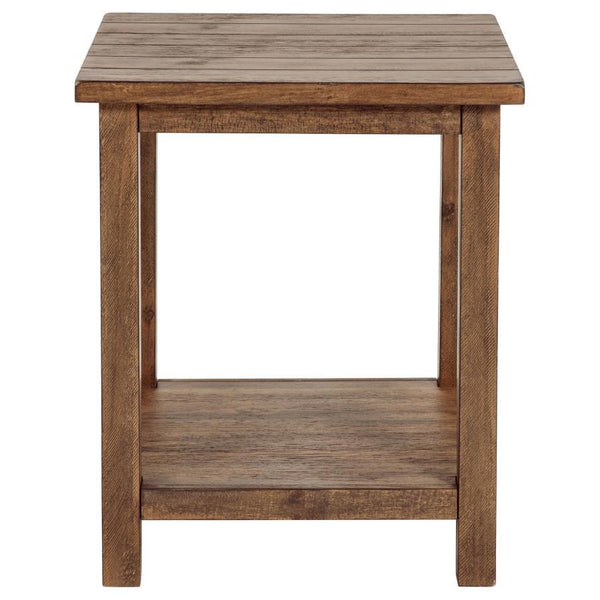  it features a square silhouette suited for farmhouse or casual interiors. Its open lower she