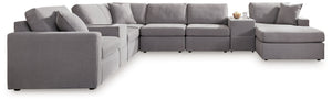 Looking cool and contemporary is great. But when it comes down to it, youâ€™re all about low-maintenance lounging. With the performance fabric on this sectional with chaise, cleaning spills is a breeze. Its customizable modular design caters to your ever-