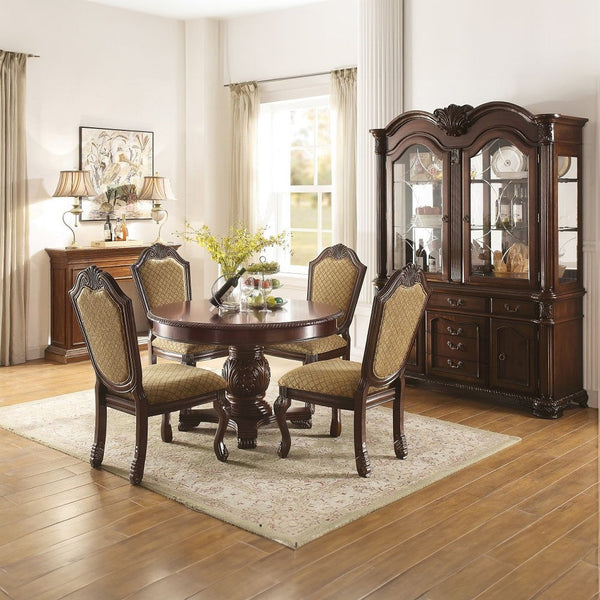 Chateau De Ville - Side Chair (Set of 2) - Fabric & Espresso