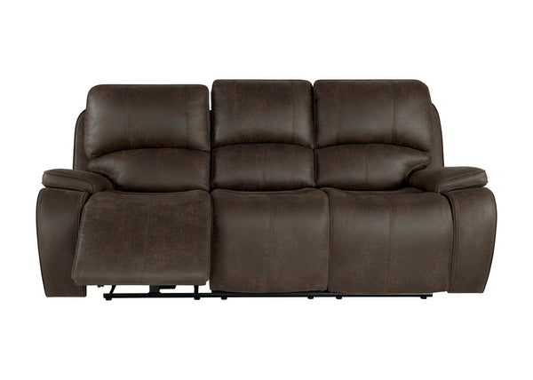 Brookings - Sofa With Power Headrest & Footrest - Brown