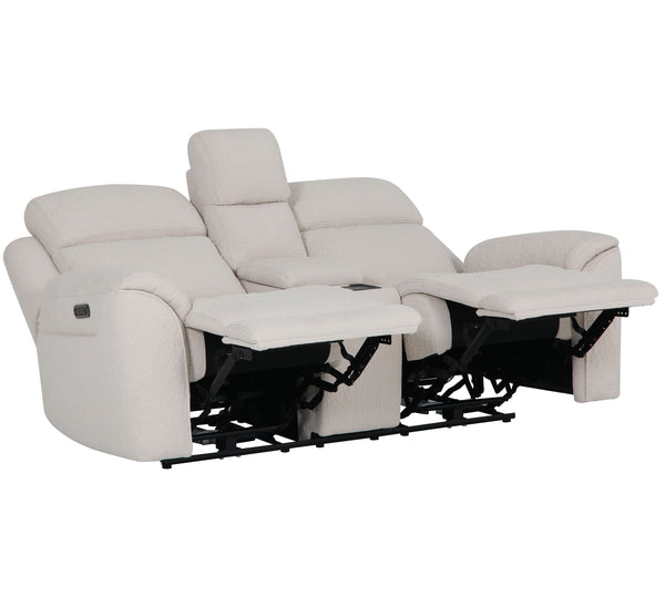 Sebastian - Power Reclining Sofa And Loveseat - Lenox Bone
