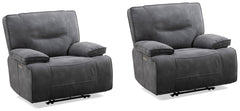 Take a seat and recline in seconds in this smooth and stylish Power Zero Gravity Recliner. The Zero Gravity reclining mechanism allows you to recline to a zero gravity posture, distributing weight and pressure evenly along your body. More than just beauti