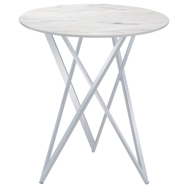  faux white marble top