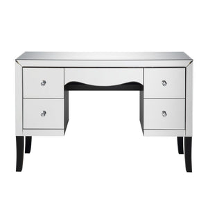  MDF (Fixed Top) Wood Tapered Leg: Black Finish