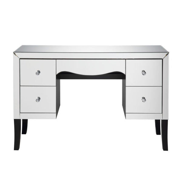  MDF (Fixed Top) Wood Tapered Leg: Black Finish