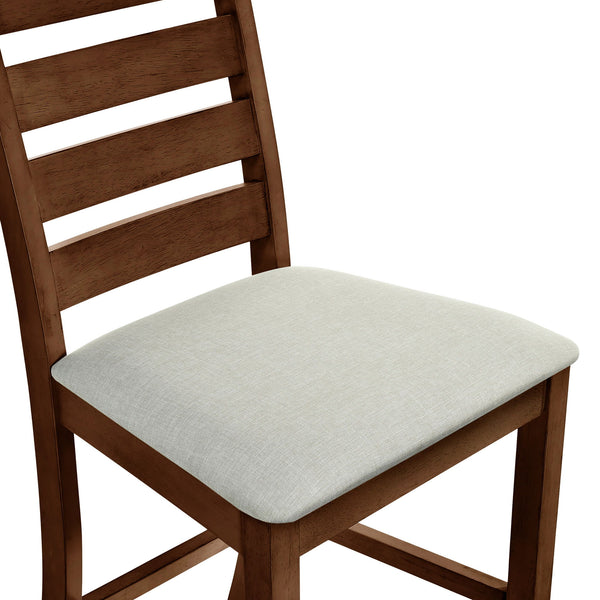 Pascal - Ladderback Counter Chair (Set of 2) - Walnut