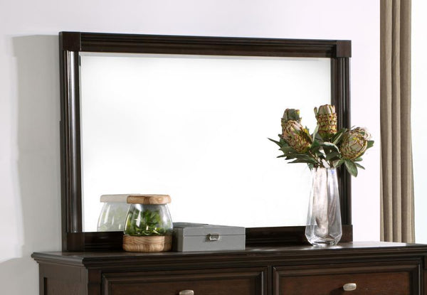  perfectly complementing traditional and transitional decor styles. The generous size of the mirror ref