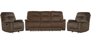 Imagine the cozy feeling of reclining in furniture this beautiful. with welcoming character, Cooperâ€™s manual recline features let you put your feet up in style while ensconced in relaxation. Its heavy-weight, high-performance cover is available in neutr