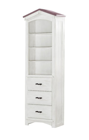 Assembled, Bookcase CabinetDrawer: DT French Front, Wooden Center Drawer Glide, 3/4 Extension