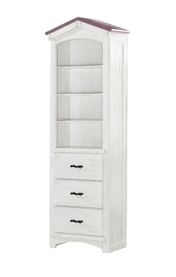 Assembled, Bookcase CabinetDrawer: DT French Front, Wooden Center Drawer Glide, 3/4 Extension