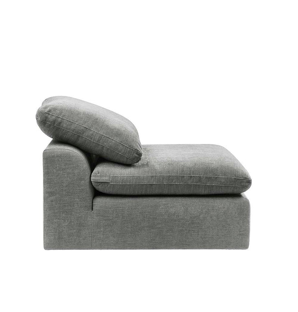 Naveen - Armless Chair - Gray Linen