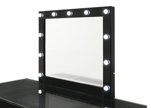 Avery - Vanity Desk With Glass Top