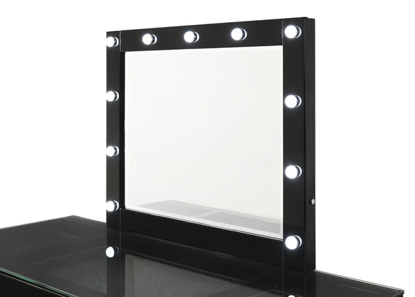 Avery - Vanity Desk With Glass Top